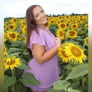 Lavender romper from American threads
